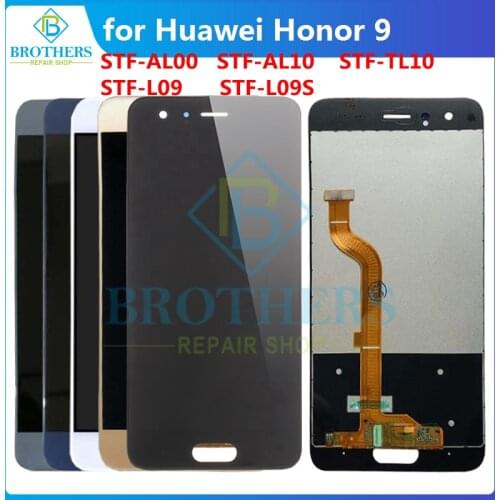 LCD Display For Huawei Honor 9 LCD Screen for Honor9 STF-L09 AL00 AL10 STF-TL10 LCD Assembly Touch Screen Digitizer Tested Top