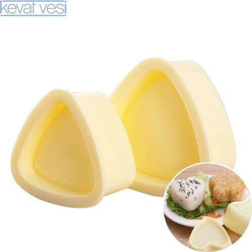 2Pcs Sushi Maker Japanese Diy Sushi Mold Sushi Bento Accessories Triangle Rice Ball Mold Kitchen Gadgets Cooking Tools