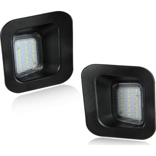 2x LED For Dodge License Plate Light Pickup RAM 1500 2500 3500 LED License Auto Lighting White License Plate Light