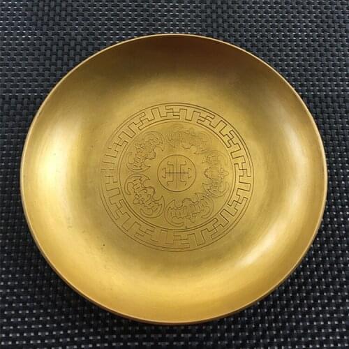 Una colección de placas de cobre vintage cinco bendiciones que bajan sobre el tamaño de la casa es grande