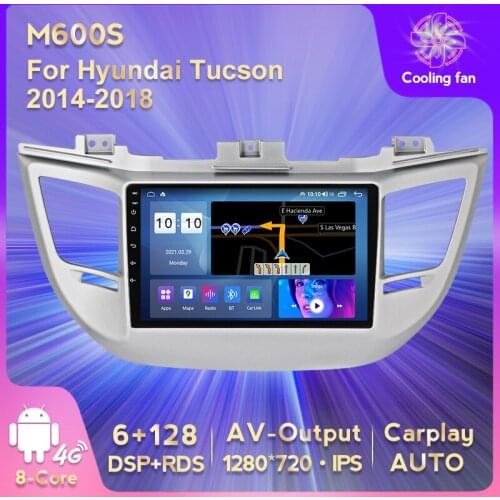 IPS HD 1280*720 Android 11 Car GPS Navigation DVD Multimedia Player for Hyundai Tucson 2014-2018 Stereo Player Carplay AUTO WIFI