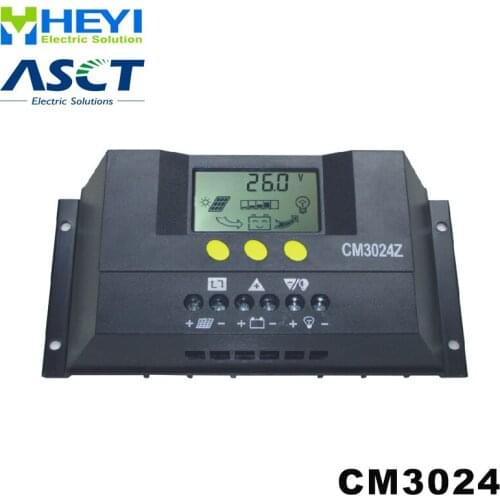 CM3024 Universal solar charge and discharge controller 20A 12V / 24V solar controller pwm LCD display