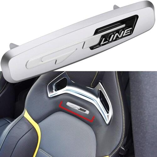 Car Seat GT Line Logo Emblem Decor Strip 3D For KIA Forte K3 Ceed Cerato RIO K2 Optima Venga K5 Sportage Soul K9 Car Styling