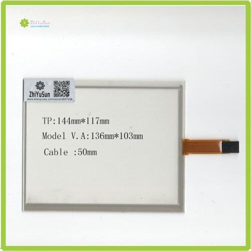 ZhiYuSun for PVI PD064VT5 display Touch Screen glass 144mm*117mm 6.4inch 4 lins touchsensor 144*117touchglass digitizer GLASS