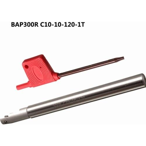 1pc BAP300R C10 10 120 1T Indexable Lathe Milling Cutter Holder Square Shoulder CNC Face Mill Tool for APMT1135 insert