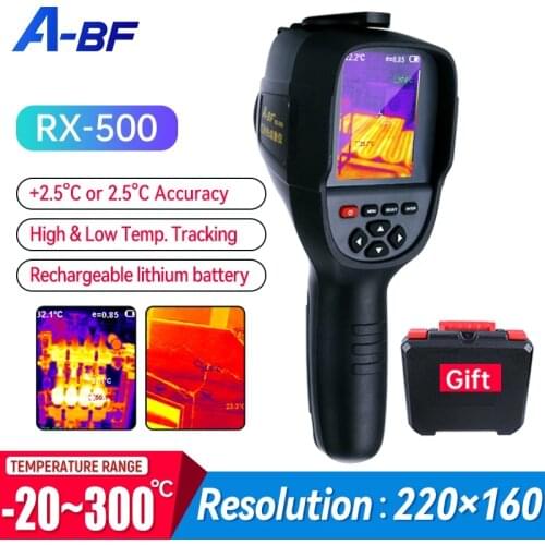 A-BF RX-500 Infrared Thermal Imager Handheld Floor Wall Heating Pipe Electronic Detection HD Thermography Thermal Imaging Camera