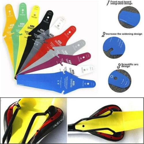 Colorful Bike Mudguard Bicycle Fender Mountain Bike Mud Guard Saddle Fenders Bicycle Fender Bike Accessories Rear Cycle Fenders