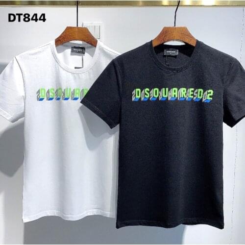 Summer New Style Men Women dsquared2 O Neck Short Sleeve T Shirt Locomotive Letter Print Cotton Casual T Shirt tops