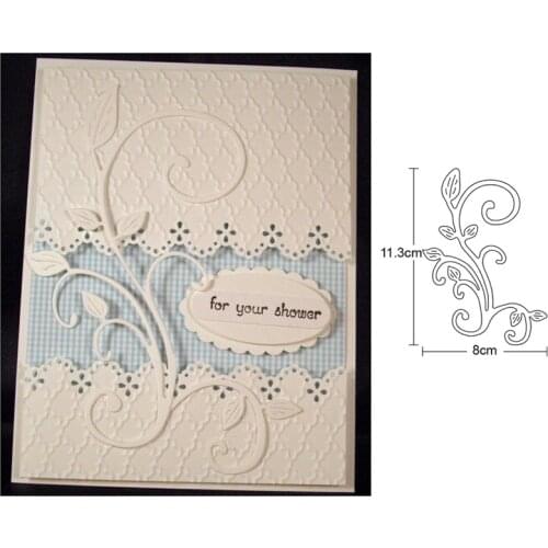 Leaves Flower Border Metal Cutting Dies Floral Branch Frame DIY New 2020 Scrapbooking for Card Making Embossing Stencil