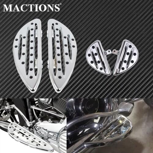 Motorcycle Chrome Driver Floorboard Passenger Footboards Footpegs Pedal Set For Harley Touring Electra Glide Softail Dyna FLSTF
