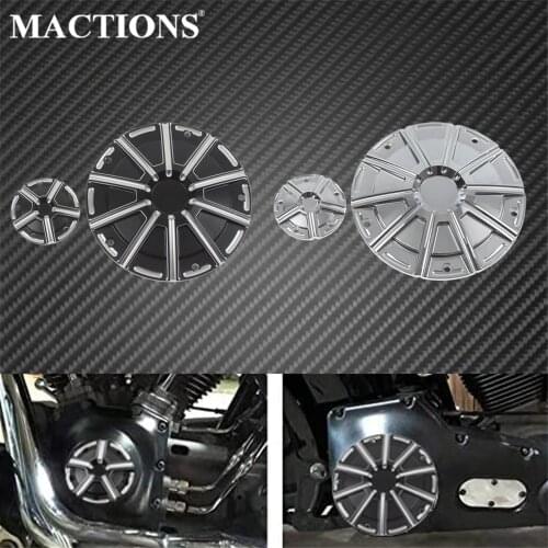 Motorcycle CNC Derby Timer Clutch Timing Covers 5 Holes For Harley Touring Electra Glide 99-15 Dyna Fat Boy FLSTF Softail Deuce