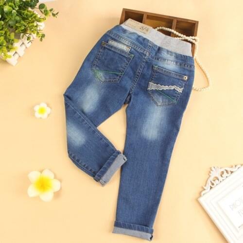 New Arrival Baby Girls Casual Denim Jeans Girls Cotton Jeans Child Spring Autumn Long Pants Kids Casual Trousers