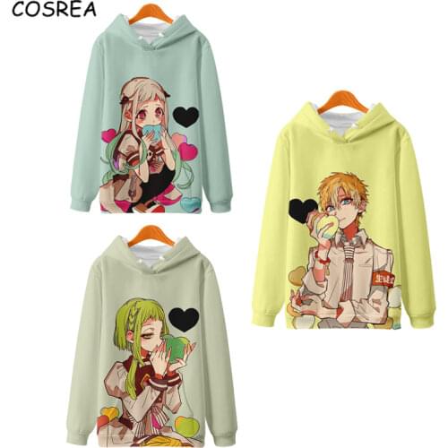 New Anime Toilet Bound Hanako kun Hoodies Unisex 3D Printed Hoodie Sweatshirt Youth Long Sleeve Hip Hop Men Women Girl Autumn