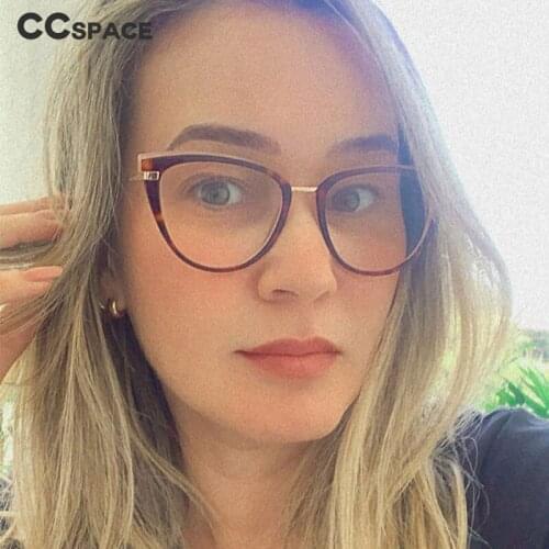 48263 TR90 Anti Blue Cat Eye Glasses Frames Retro Women Optical Fashion Computer Glasses