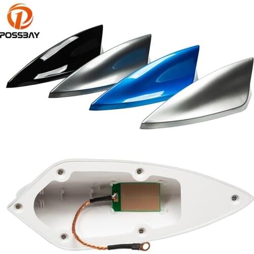 POSSBAY Universal Car Shark Fin Antenna Auto Roof FM/AM Radio Aerial for Mini Cooper/BMW/Honda/Toyota/Hyundai Exterior Parts