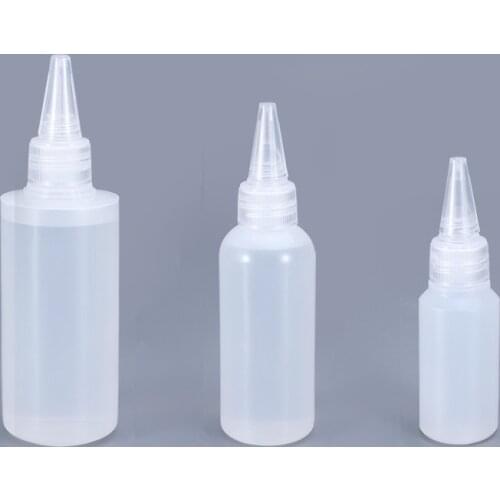 Empty Plastic Clear Tip Applicator Bottle Plastic Squeeze Bottle With Tip Cap For Crafts Art Glue HDPE Refillable bottle