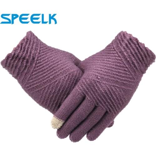 Speelk Women's Knitted Mittens