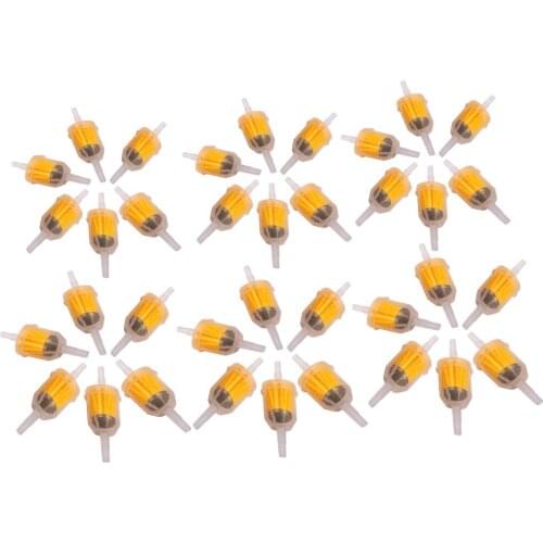 36Pcs Universal Gas Inline Fuel Filter 1/4" x 5/16" For YAMAHA G16 G20 G21 G22