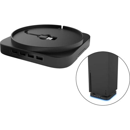 Vertical Stand USB Hub for Series X Game Console Controller Cradle Base