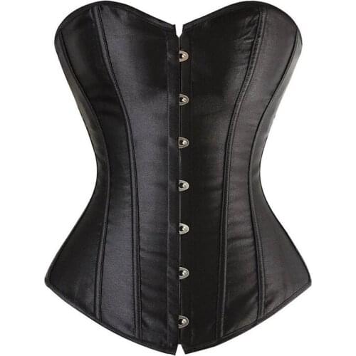 CHRONSTYLE Women Cummerbunds Boned Bustier Top Belts 2021 Sexy Strapless Solid Back Criss-Cross Tie Up Overbust Corsets Clubwear