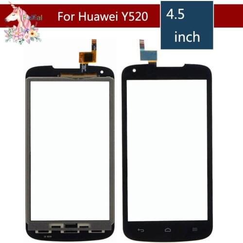 10pcs/lot 4.5" For Huawei Ascend Y530 LCD Touch Screen Digitizer Sensor Outer Glass Lens Panel Replacement