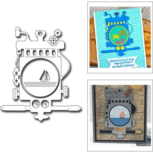 2021 New Steampunk Periscope Metal Cutting Dies For Mould Cut Paper Craft Making Greeting Card Decoration Scrapbooking No Stamps