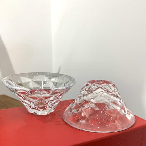 4x8.45cm 2pcs crystal Liquor cup dessert cup tea cup small round bowl a set