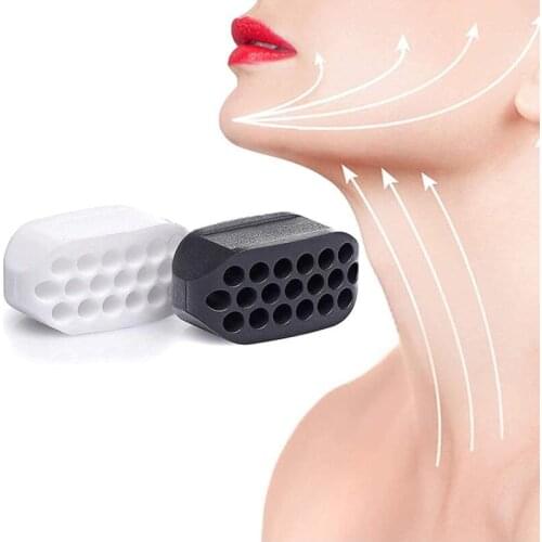 Jawline Exerciser Muscle Training Device Fitness Balls Face Slimmer and Neck Toning Eliminate Double Chin Silica Gel Exerciser