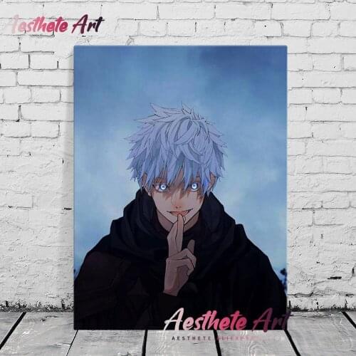 Jujutsu Kaisen Satoru Gojo Anime Home Decor Canvas Posters Prints Decoration Art Wall Pictures Living Room Painting