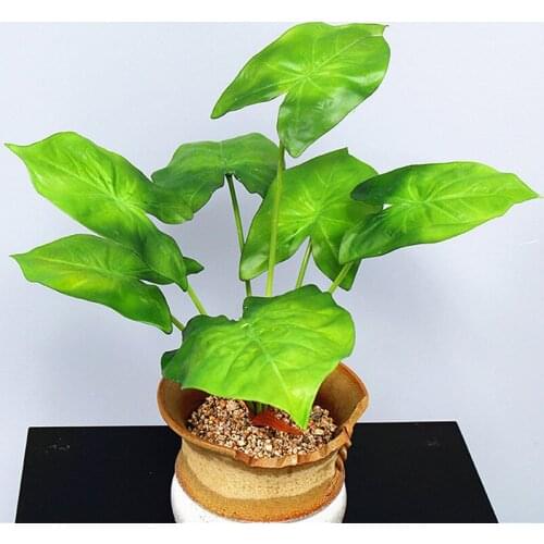 68CM 7Fork Artificial Green Fake Tree Indoor Tropical Plant Plastic Palm Tree DIY Hotel Living Room New Year Home Decor Props