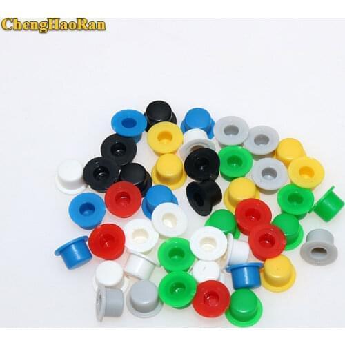 ChengHaoRan 20 PCS A101 Plastic Switch Button Caps Push Key Caps Multicolor Size 4.5mm*7.4mm Hat Shape for 6*6 Round Tact Switch
