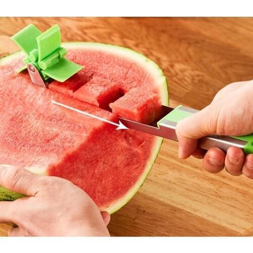 Kitchen Tool NEW Watermelon Cutter Multi Melon Slicer Cutting Machine Stainless Steel Windmill Fruit Household Artifact