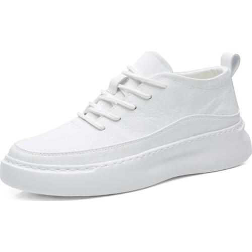 Mens Shoes Men Casual Leather Sets Business Shoes Soft Comfortable Light Cushioning Footwear New White Casual Shoes