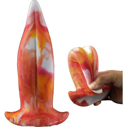 Soft Butt Plug Anal Dildo S Shape Tongue licking clitoris G-spot stimulator Sex Toys For Women Men Prostate Massage Masturbators