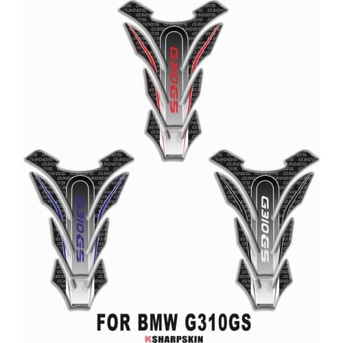 NEW 3D fish bone sticker motorcycle tank pad gel protector sticker decal for BMW G310GS g310gs MOTO sticker