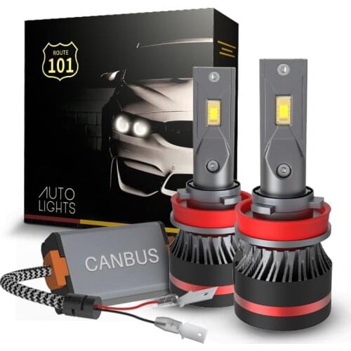 Route101 H11B H8B LED Headlight Bulb Canbus for Kia Forte Optima Sorento Sedona Rondo Carens Sportage Hyundai Elantra Santa Fe