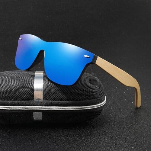 WF Wood Sunglasses Men Women Square Bamboo Women for Women Men Mirror Sun Glasses Oversize Retro De Sol Masculino Handmade