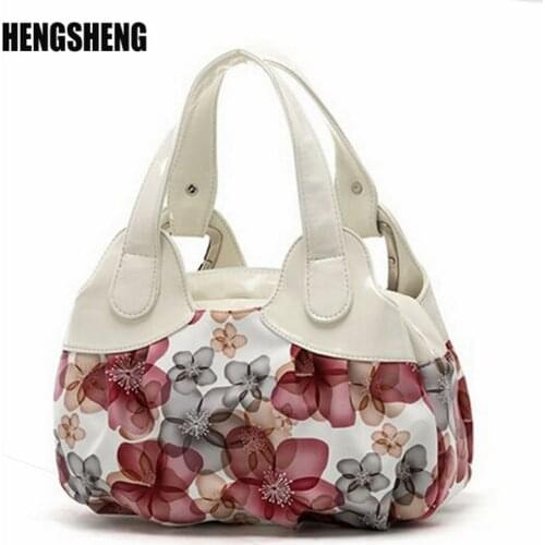 Women Leather Handbags Popular Flower Pattern Women Handbags Shoulder Bag Ladies Womens Bags Bolsas Tote ZF10181