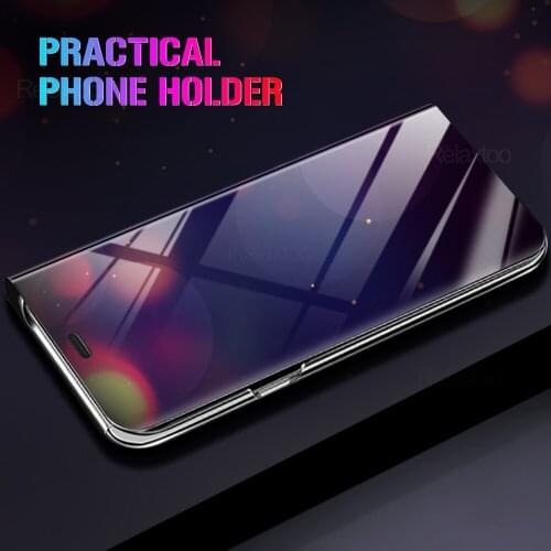 Smart Mirror Flip Phone Case For Vivo V20 Case Shockproof Clear View Back Covers on Viver Y20