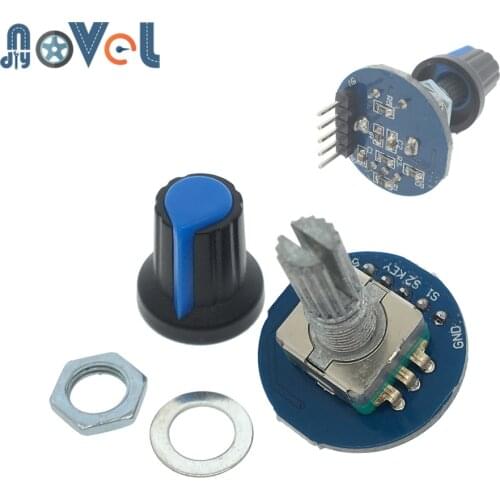 Rotating Potentiometer Knob Cap Digital Control Module Rotary Encoder Controller Switch 5V Diy Kit EC11 For Arduino PCB Board