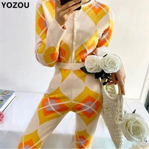 YOZOU Fall 2020 Vintage Style Knitwear Knitting Elastic Single Breasted Button Up Short Cardigan Sweater For Female
