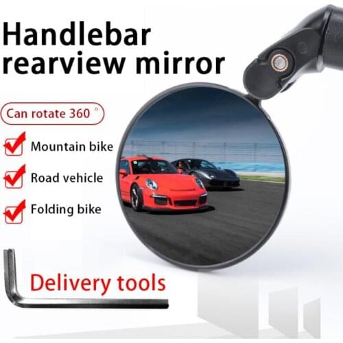 New Bike Bicycle Mirror MTB Bike Rear View Mirror Mountain Cycling 360 Rotate Adjustable Back Sight Reflector Bike Accessories