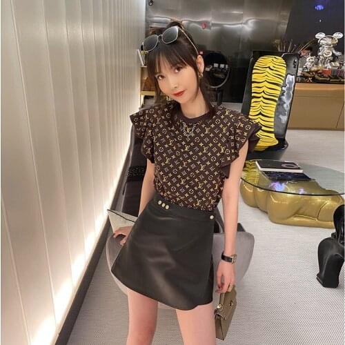 Leather skirt female a-line skirt genuine leather 2021early autumn new high waist of sheepskin leather skirt advanced good match