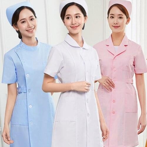 Beauty Salon Waiter Overalls Beautician Uniform Lab Coat Scrubs Medical Uniforms Women AS335