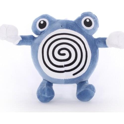1pcs 18cm Poliwhirl Plush Toys Doll kawaii Poliwhirl Pendant Soft Stuffed Toys for Children Kids Birthday Christmas Gift
