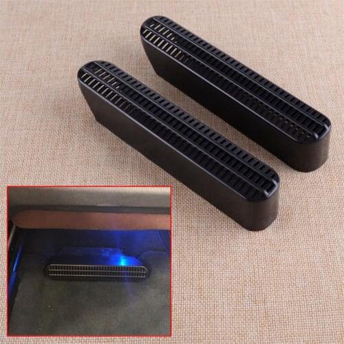 2pcs Black Car Auto Front Seat Under Air Vent Outlet Dust Cover Trim Dustproof Fit For BMW X5 G05 X7 G07 2019 Accessories