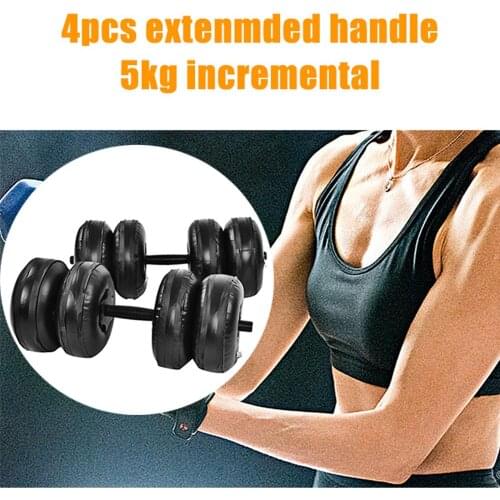 2020 Creative Design Fitness Water-filled Dumbbell Fitness Equipment Can Adjust Convenient Water Injection Dumbbell Dropshipping