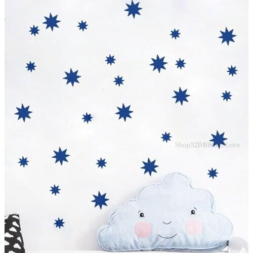 38pcs Snow Flakes Wall Sticker Vinyl For Kids Room Decor Children Bedroom Home Decal Art Self Adhesive Murals CN363
