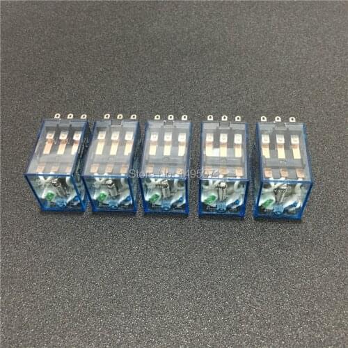 10pcs MY3NJ 12V DC 24V DC 110V AC 220V AC Coil Power Relay Miniature General Purpose Relays 11 Pins 3NO 3NC 5A MY3N-J HH53P