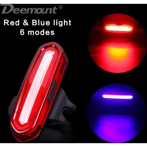 MTB Road Bike Bicycle Accessories 100 Lumens USB Rechargeable LED Tail Light, Waterproof, Diverse Modes, Long Battery Life